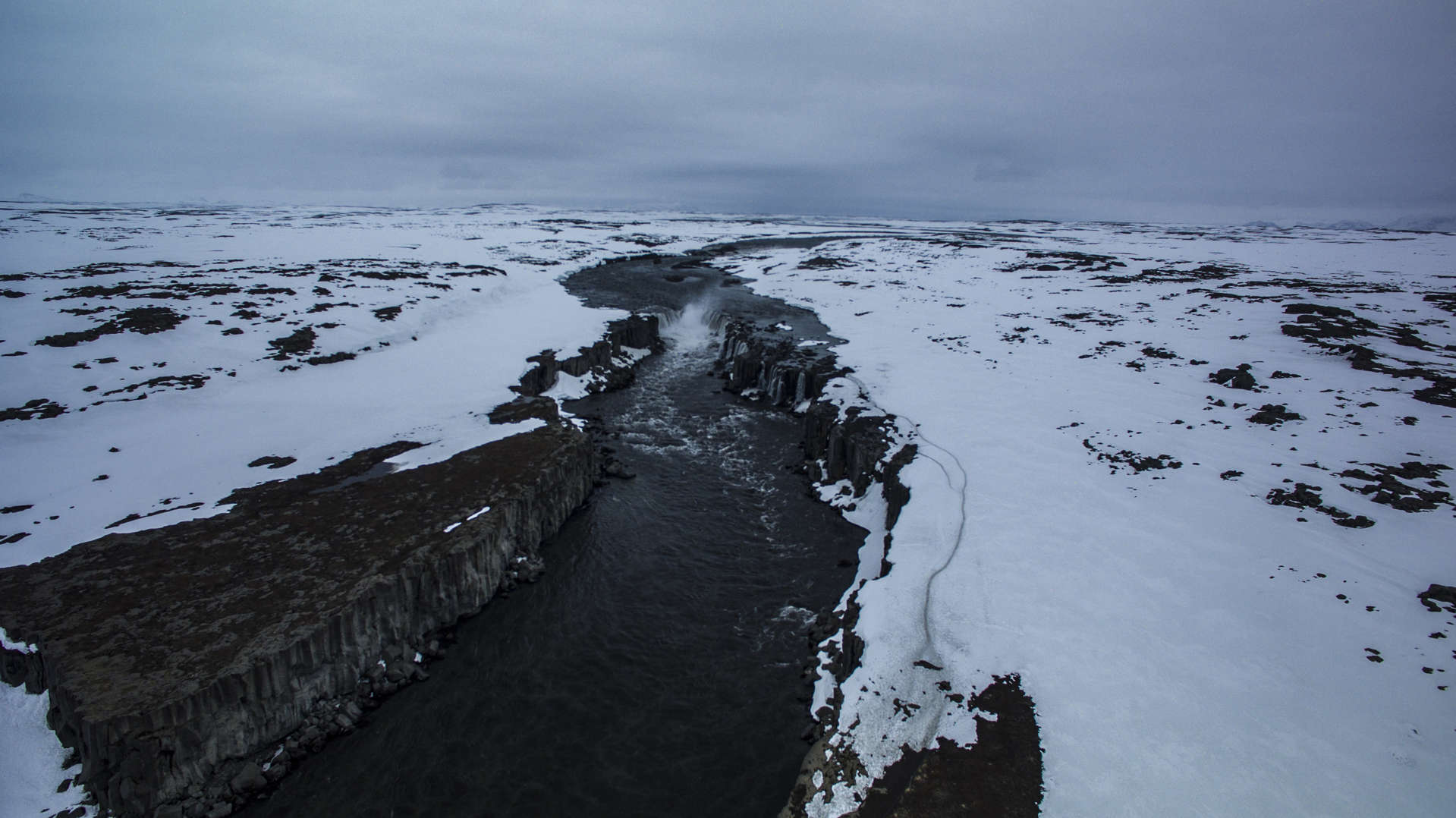 Detifoss, detifoss waterfall, detifoss drone, detifoss aerial