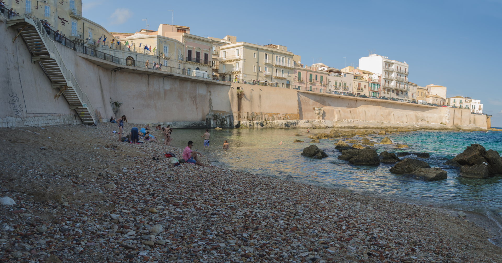 syracuse beach, ortigia beach, is there beach in ortigia, sicily 4 day itinerary, what to do in sicily, sicily travel, sicily blog,