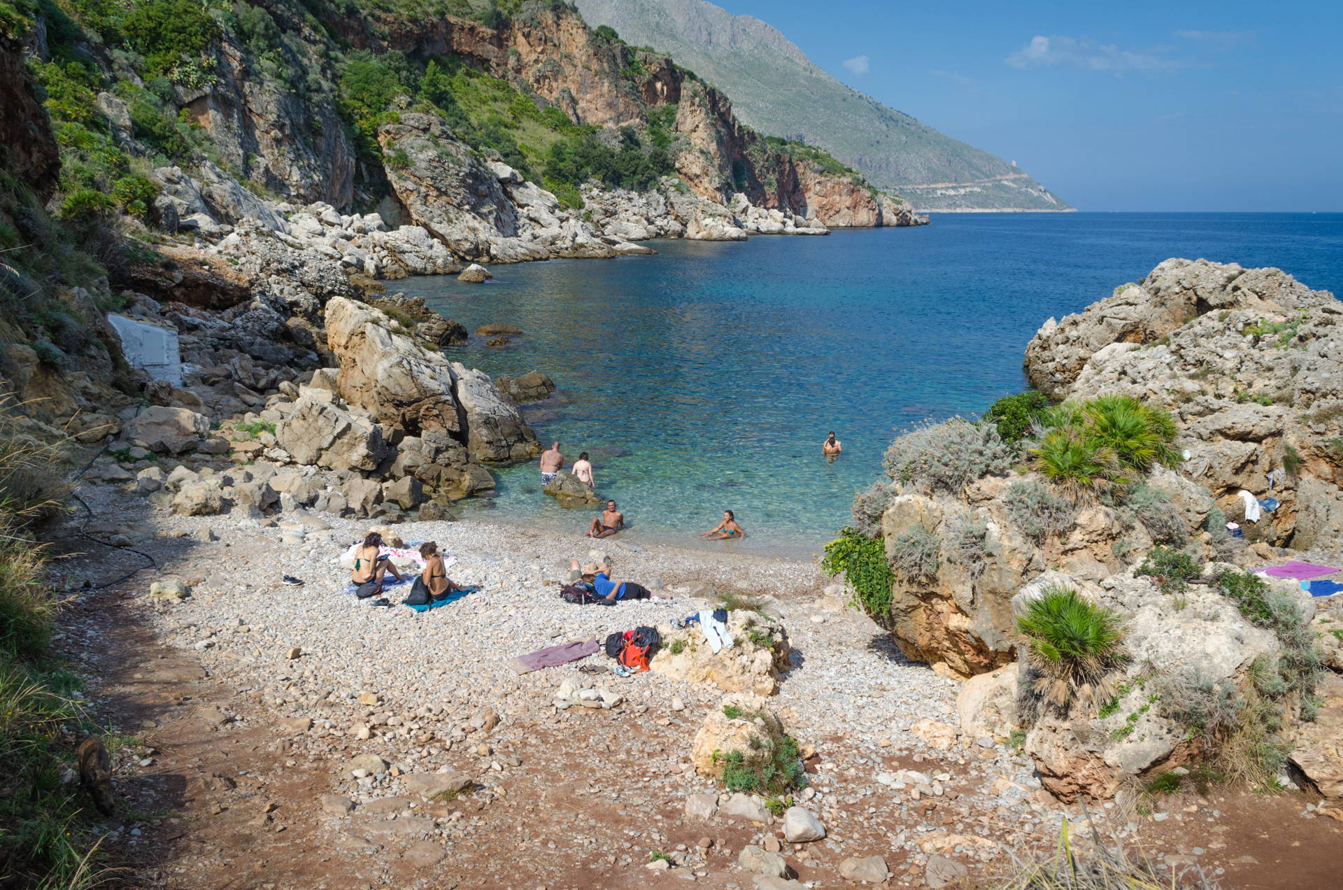 cala berretta, berretta beach. zingaro berretta, zingaro nature reserve berretta, best beach of zingaro, beach guide zingaro, sicily, best beaches of sicily